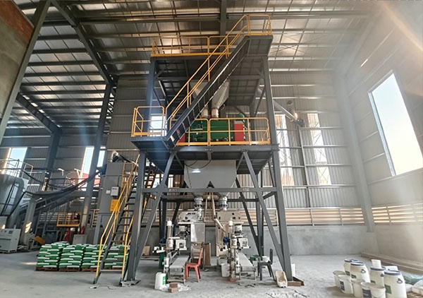 The cement mortar production line in Myanmar has been successfully put into operation.